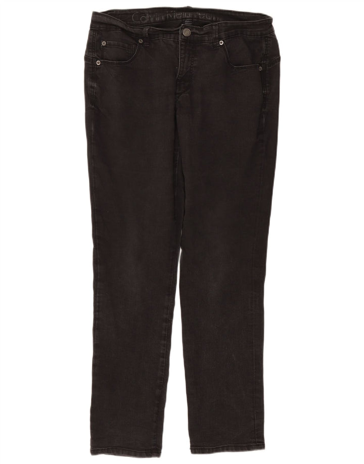 CALVIN KLEIN Kvinder Curvy Skinny Jeans W34 L30 Grå