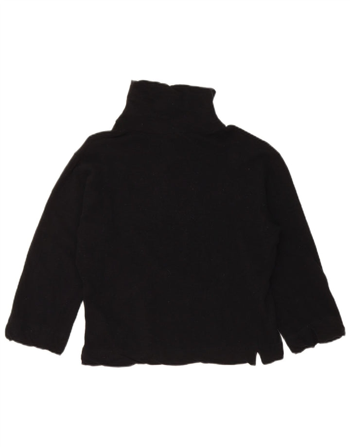 PINKO Dame Crop 3/4-ærmet Turtle Neck sweater UK 14 Medium Black