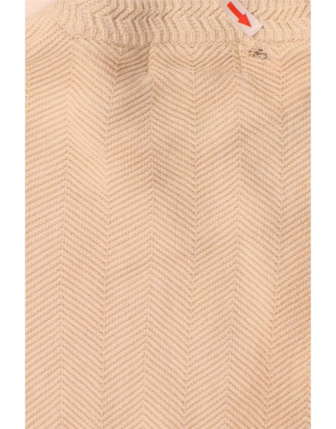 Chaps Herre Crew Neck Jumper Sweater XL Beige Sildebensbomuld