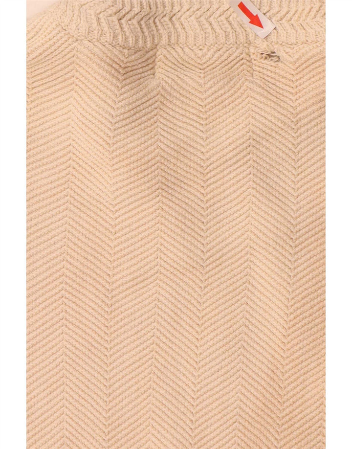Chaps Herre Crew Neck Jumper Sweater XL Beige Sildebensbomuld