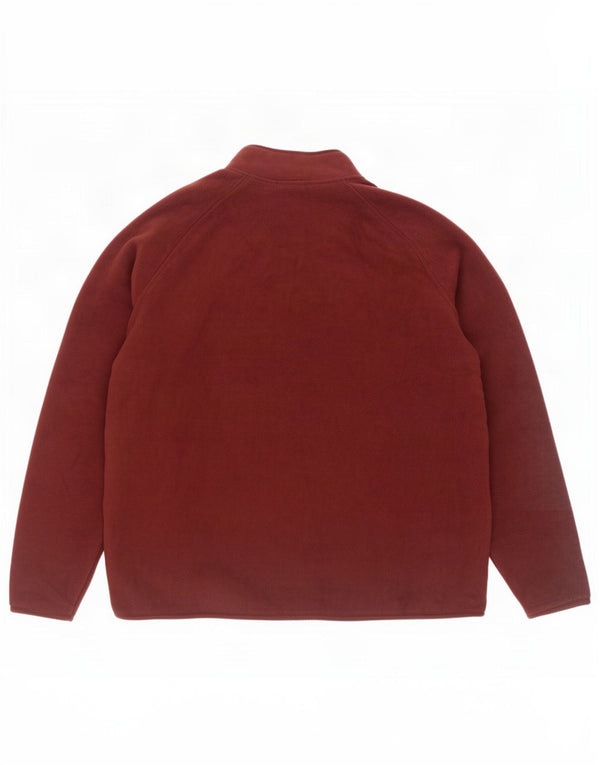 Marks & Spencer Fleecejakke til kvinder UK 22 3XL Burgundy Polyester