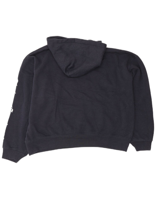 Juicy Couture Dame Grafisk Relaxed Fit Hættetrøje Jumper UK 20 2XL Navy Blue