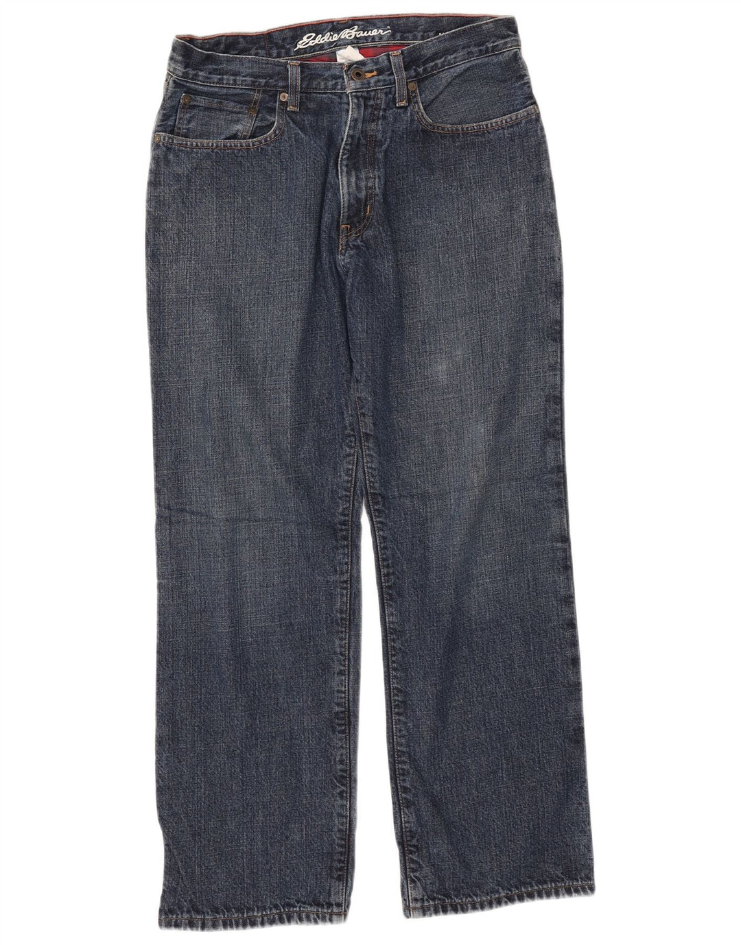 EDDIE BAUER Straight Jeans til mænd W32 L30 Blå Bomuld