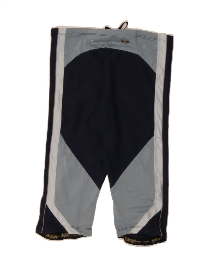 NIKE Womens Sport Shorts UK 10/12 Medium  Navy Blue Colourblock Vintage Nike and Second-Hand Nike from Messina Hembry 