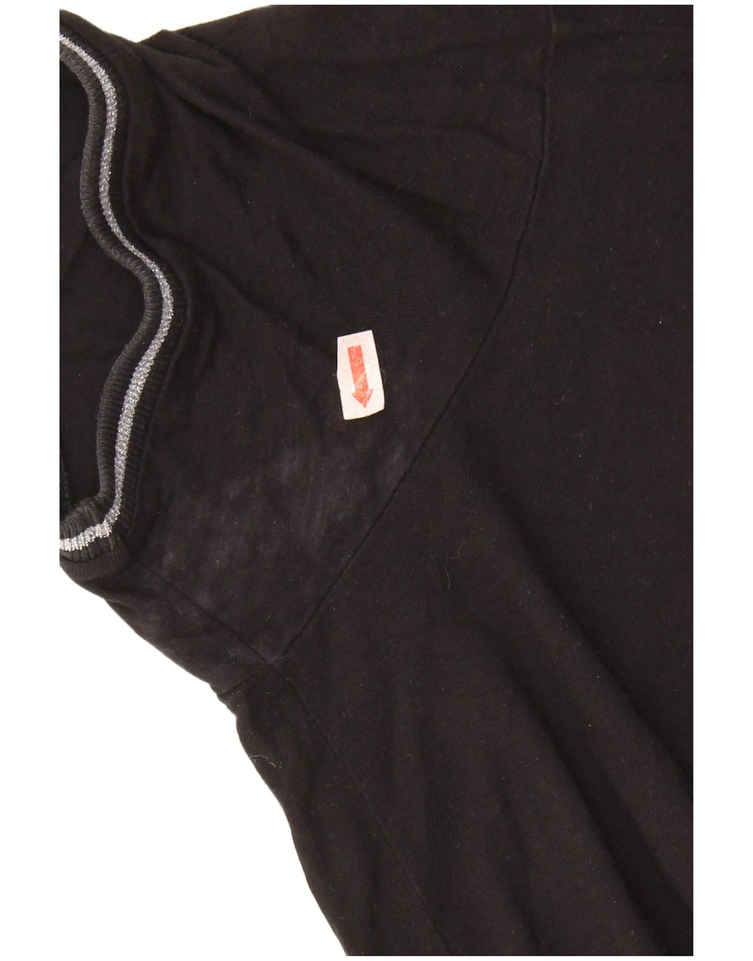 GUESS Kvinder Oversized grafisk T-shirt Top UK 6 XS Sort