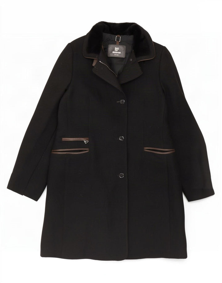 Mabrun Dame Overfrakke IT 48 XL Sort Virgin Wool