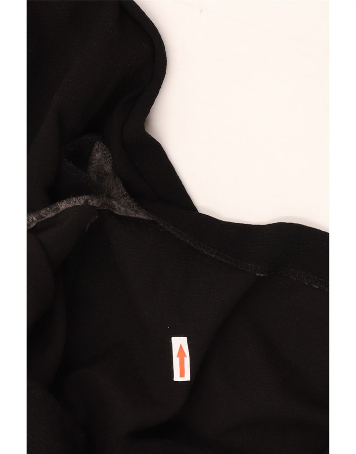Topshop Dame Oversized Overfrakke UK 12 Medium Sort Polyester