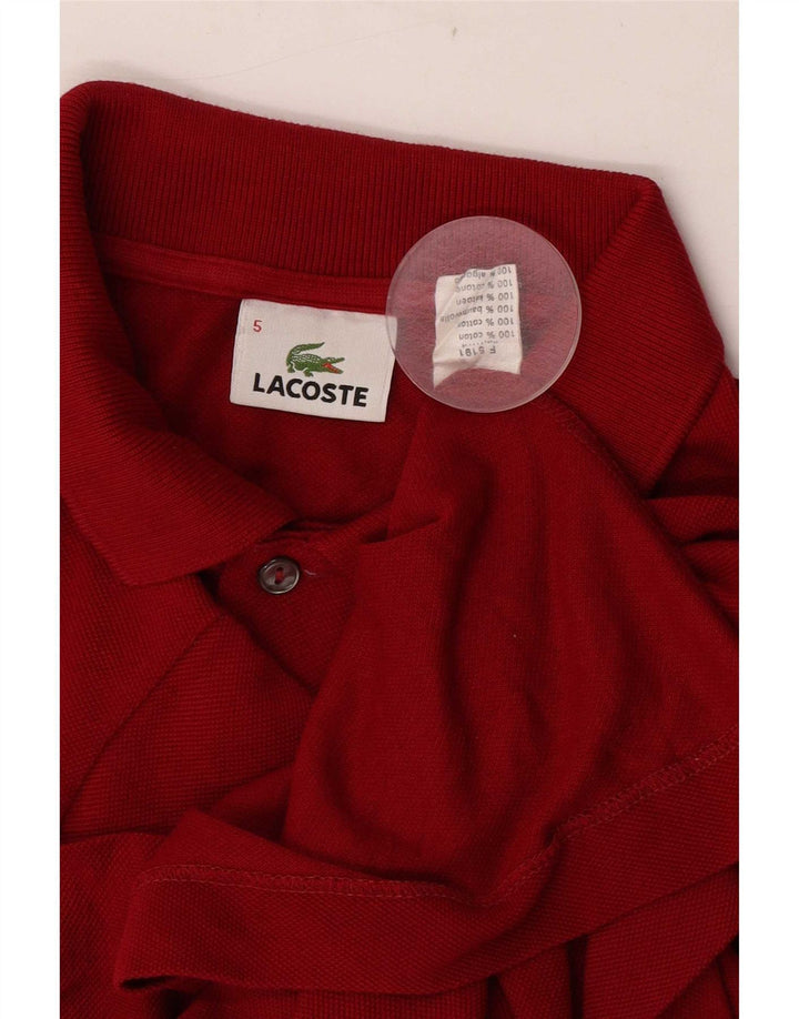 Lacoste herre poloskjorte str. 5 Large rød bomuld