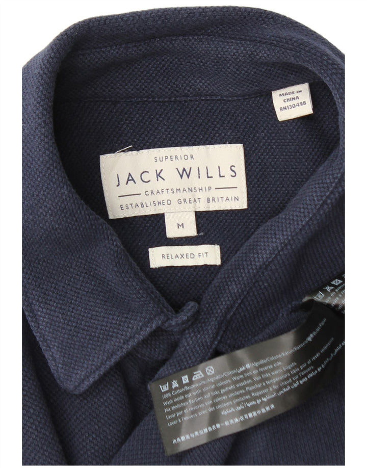 Jack Wills Herre Relaxed Fit skjorte Medium Navyblå Bomuld