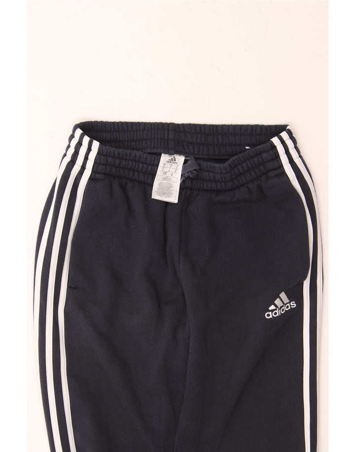 ADIDAS Mens Tracksuit Trousers Joggers Small Navy Blue Cotton Vintage Adidas and Second-Hand Adidas from Messina Hembry 