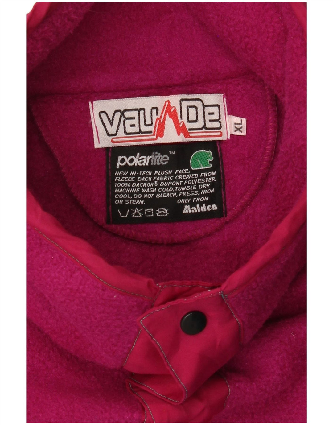 VAUDE Herre Button Neck Fleece Jumper XL Flerfarvet Colourblock