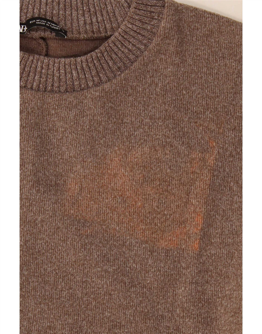 Zara Damebluse Top UK 14 Medium Brun Polyester
