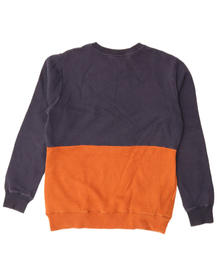 Volcom Herre Sweatshirt Jumper Medium Marineblå Colourblock Bomuld
