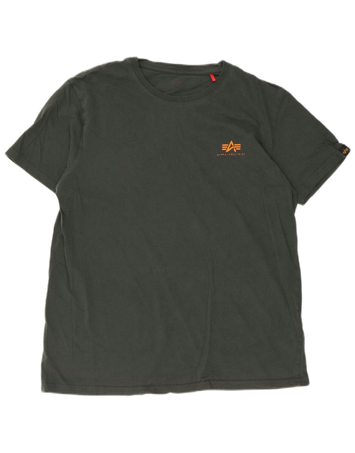Alpha Industries Herre T-Shirt Top Lille Grøn
