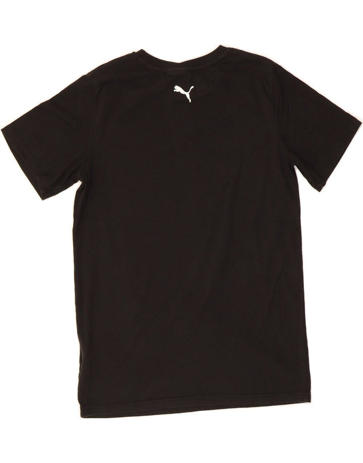 PUMA Boys Graphic T-Shirt Top 14-15 Years Black Cotton Vintage Puma and Second-Hand Puma from Messina Hembry 