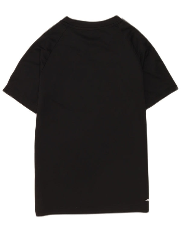 Adidas Boys Aeroready Grafisk T-Shirt Top 11-12 år Sort