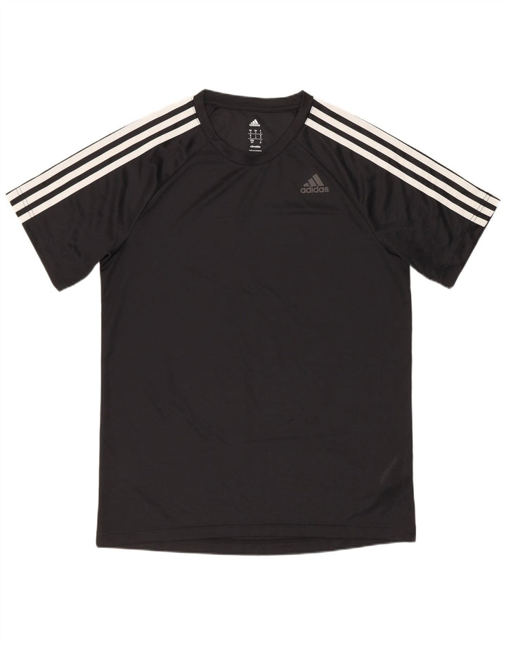 Adidas Herre T-Shirt Top Lille Sort Polyester Sports