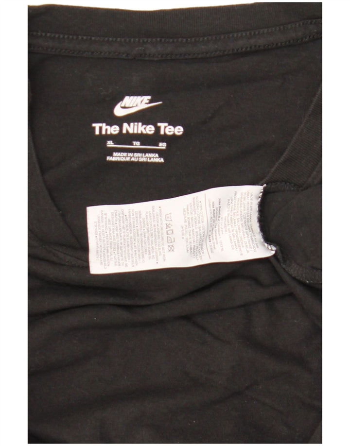 Nike T-shirt top til mænd XL sort bomuld