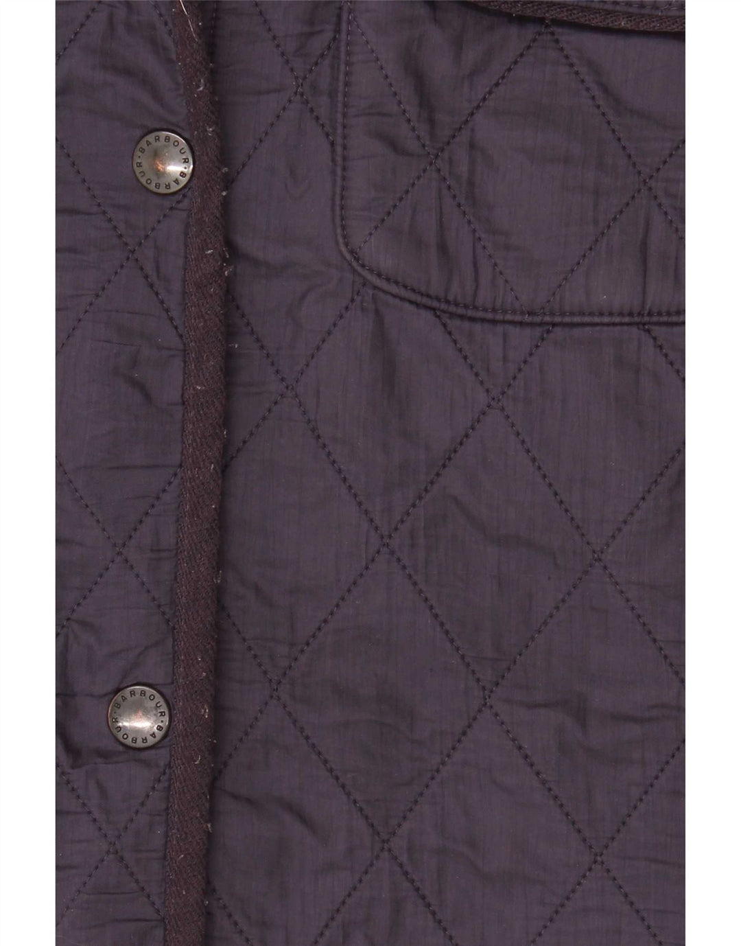 Barbour Quiltet jakke til kvinder UK 16 Large Navy Blue