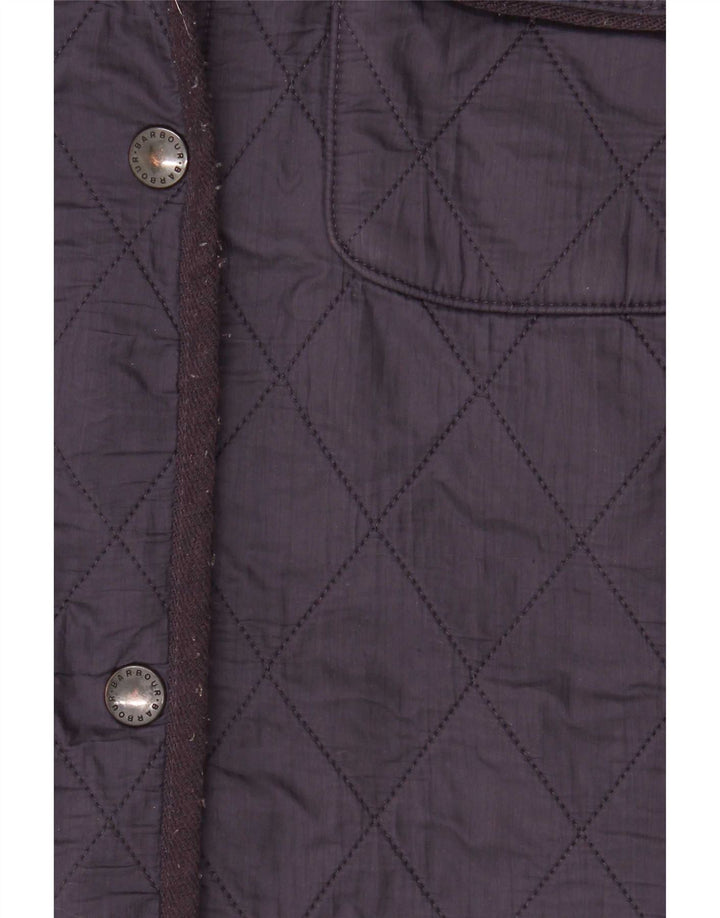 Barbour Quiltet jakke til kvinder UK 16 Large Navy Blue