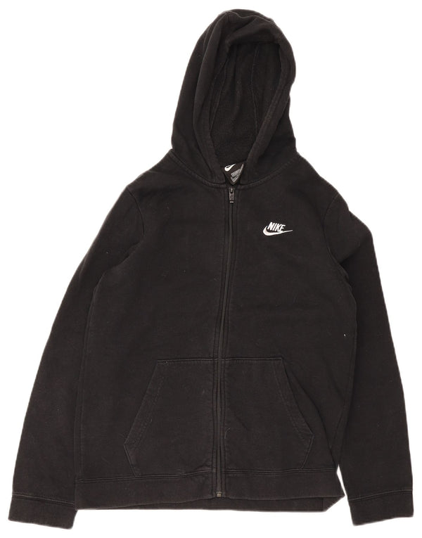 Nike Boys Standard Fit Hættetrøje med lynlås 13-14 år XL Sort bomuld
