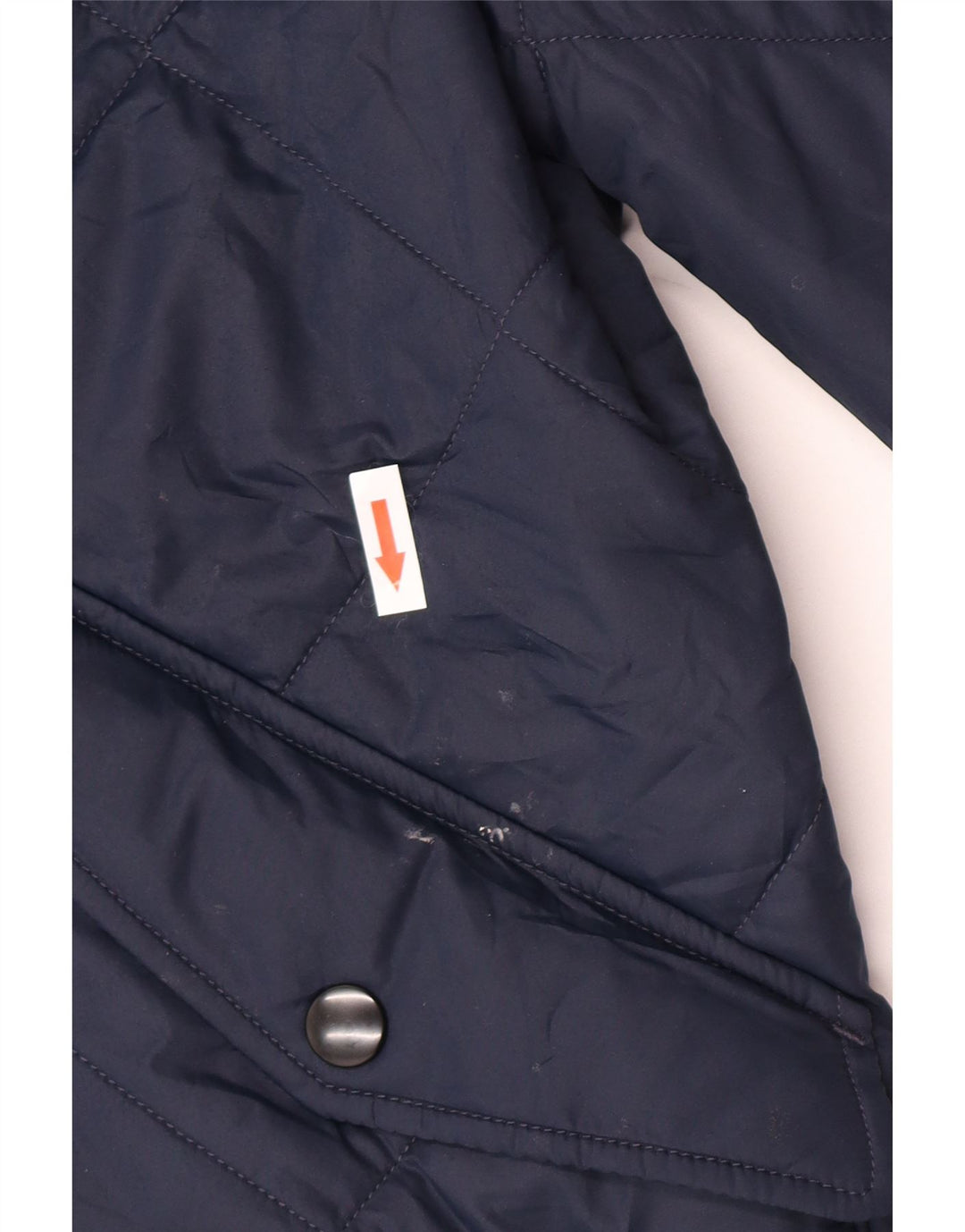 Marks & Spencer Herre quiltet jakke UK 38 Medium Navy Blue Polyester