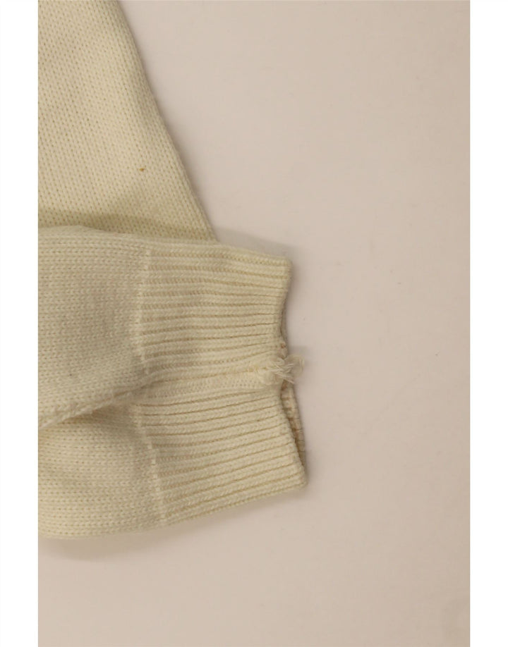 Vintage Herre rullehals sweater Large Off White