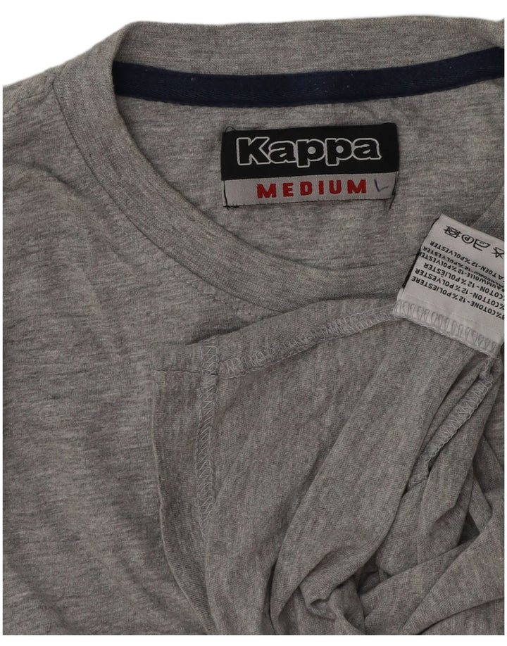 Kappa Herre T-shirt Top Medium Grey Flecked Bomuld
