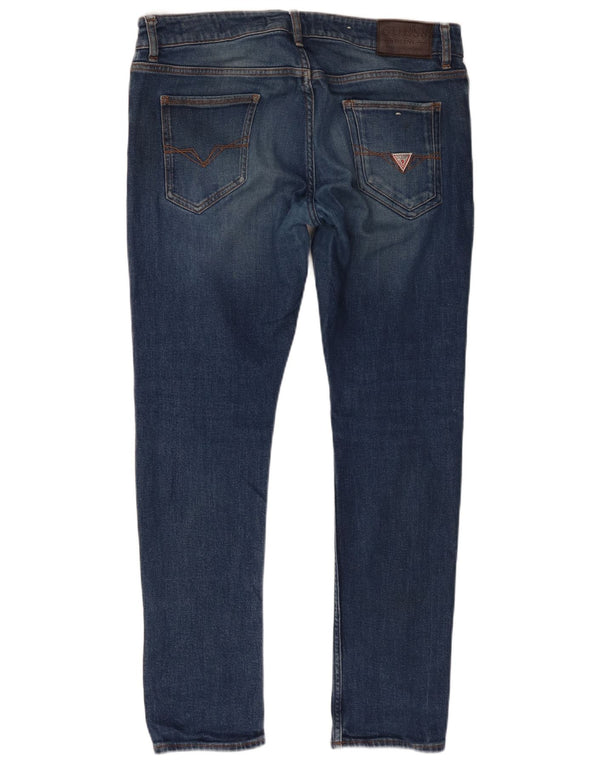 Guess Skinny Jeans til mænd W34 L30 blå bomuld