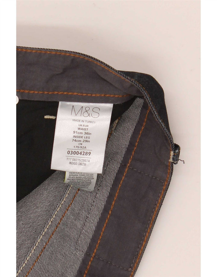 Marks & Spencer Mens Autograph Slim Jeans W36 L29 Marineblå Bomuld