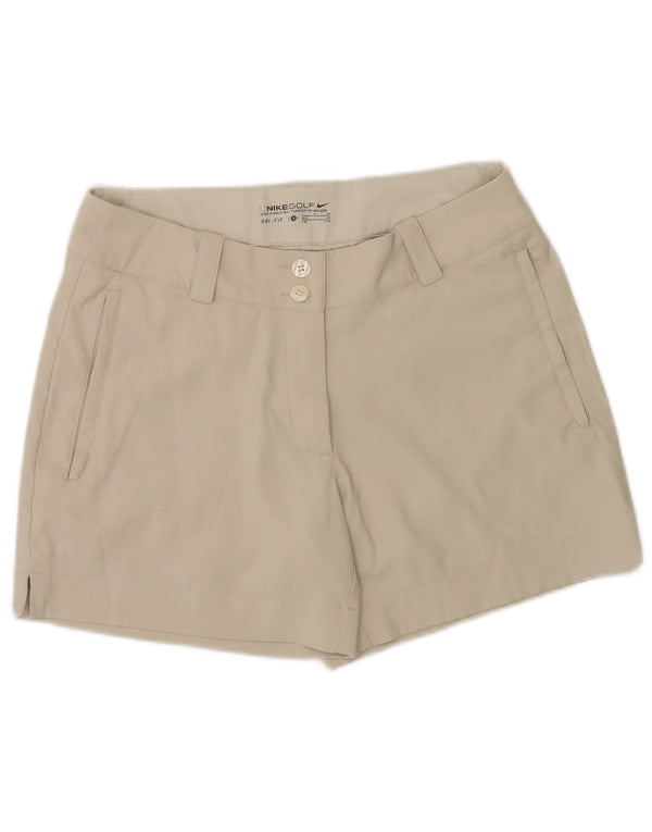 Nike Herre Dri Fit Chino Shorts UK 8 Small W30 Beige Polyester