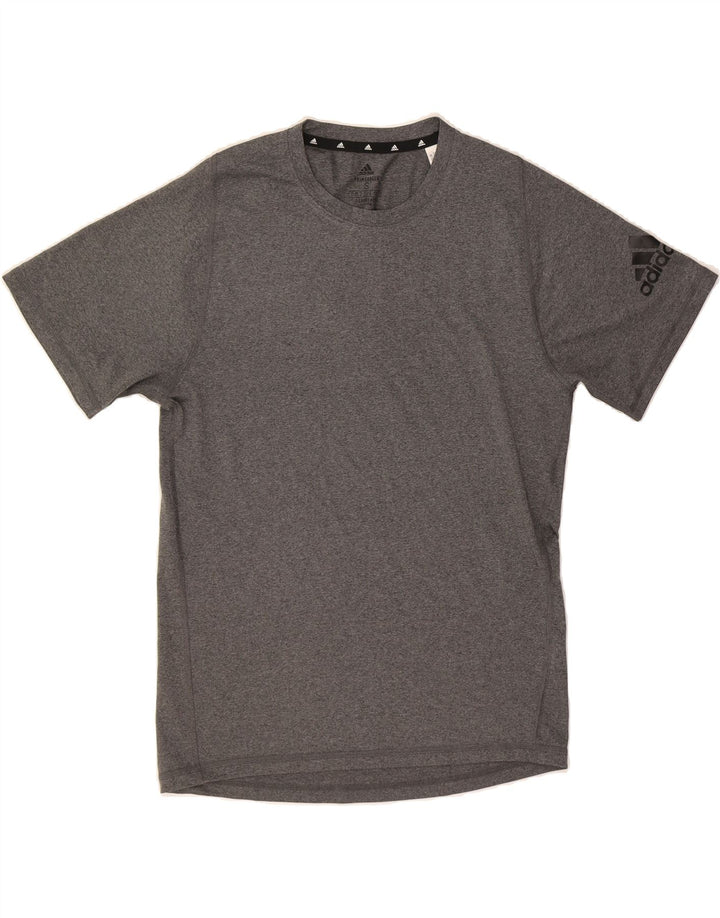 ADIDAS Mens Aeroready T-Shirt Top Small Grey Polyester Vintage Adidas and Second-Hand Adidas from Messina Hembry 