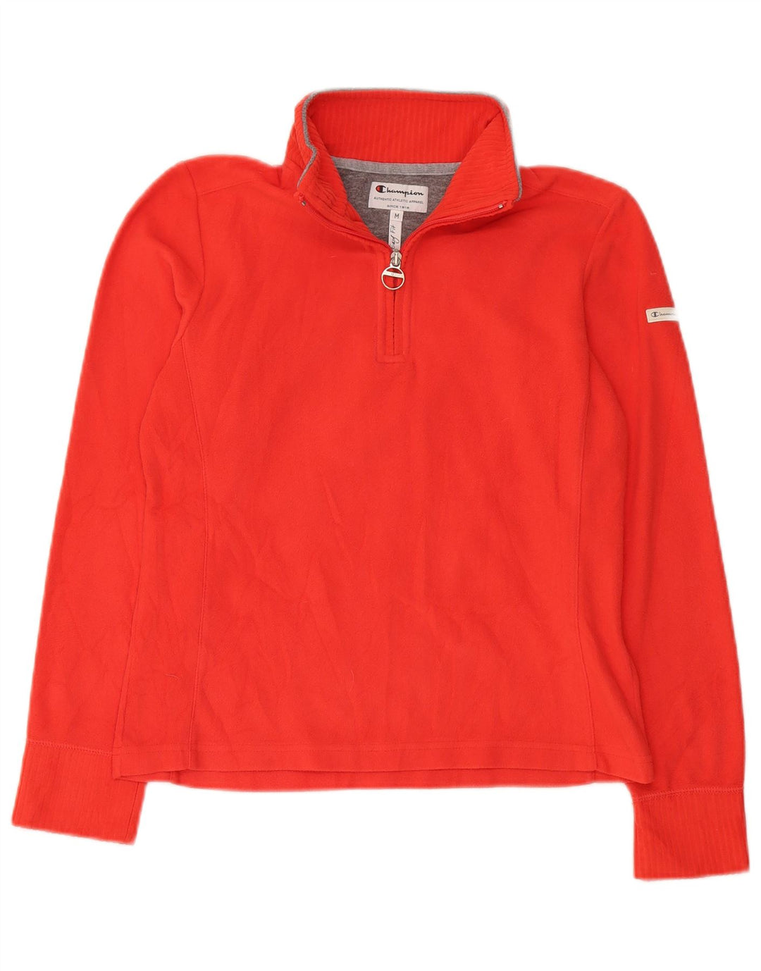 Champion Dame Easy Fit Fleece Jumper med lynlås i UK 14 Medium Rød Polyester