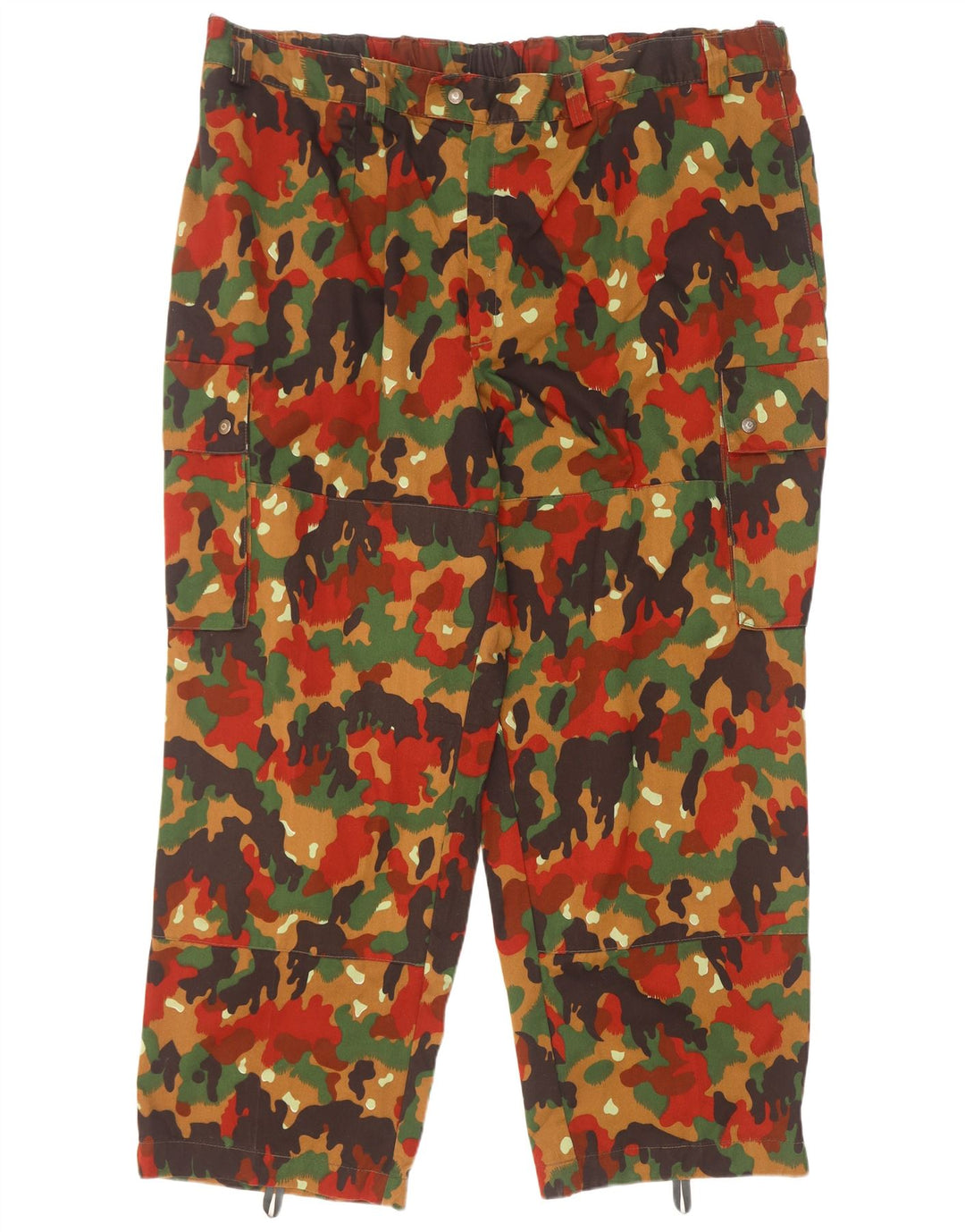 Vintage Straight Cargo Bukser til mænd W46 L31 Flerfarvet Camouflage
