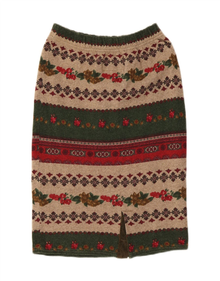 FORT & MADOX Womens Straight Skirt W32 Large  Multicoloured Colourblock Vintage Fort & Madox and Second-Hand Fort & Madox from Messina Hembry 
