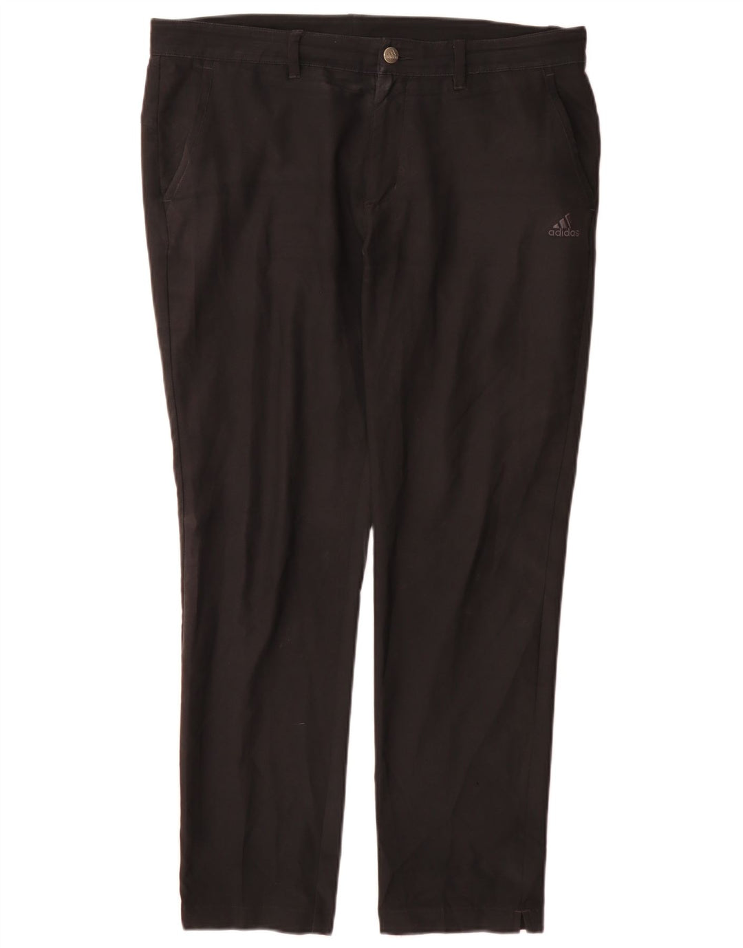 Adidas Regular Chino Bukser til kvinder W34 L30 Sort Polyester