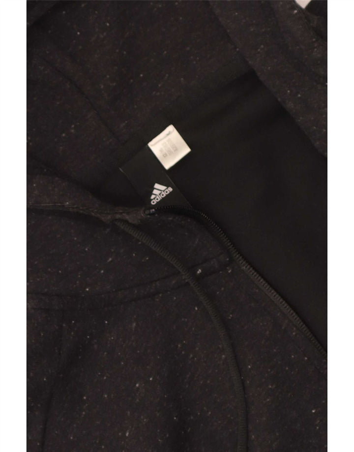 Adidas hættetrøje med lynlås til mænd Medium Grey Flecked