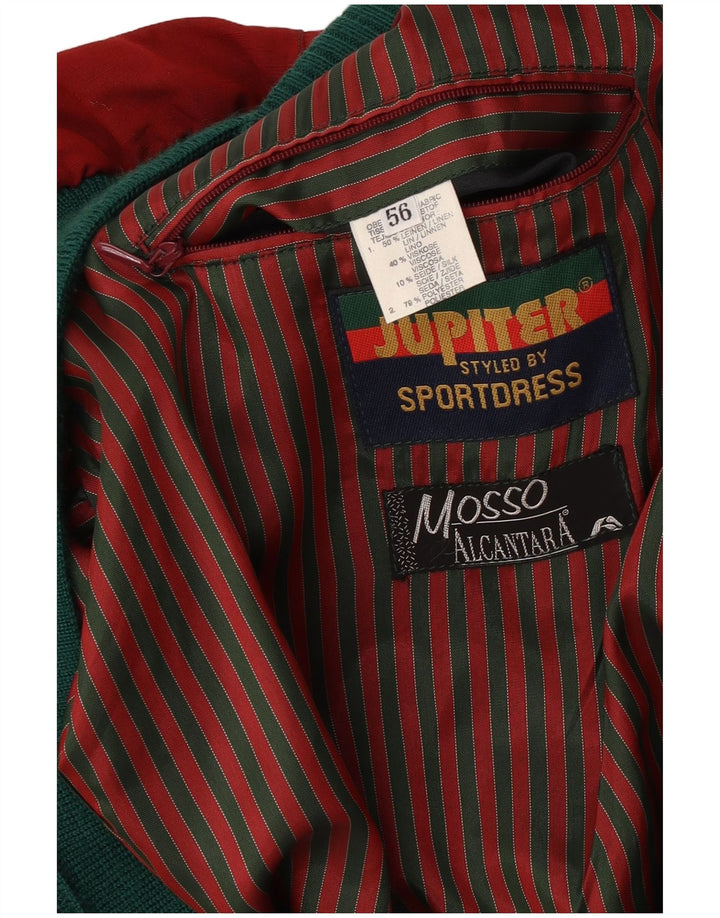 Jupiter Bomberjakke til mænd IT 56 3XL Rød Colourblock Linned