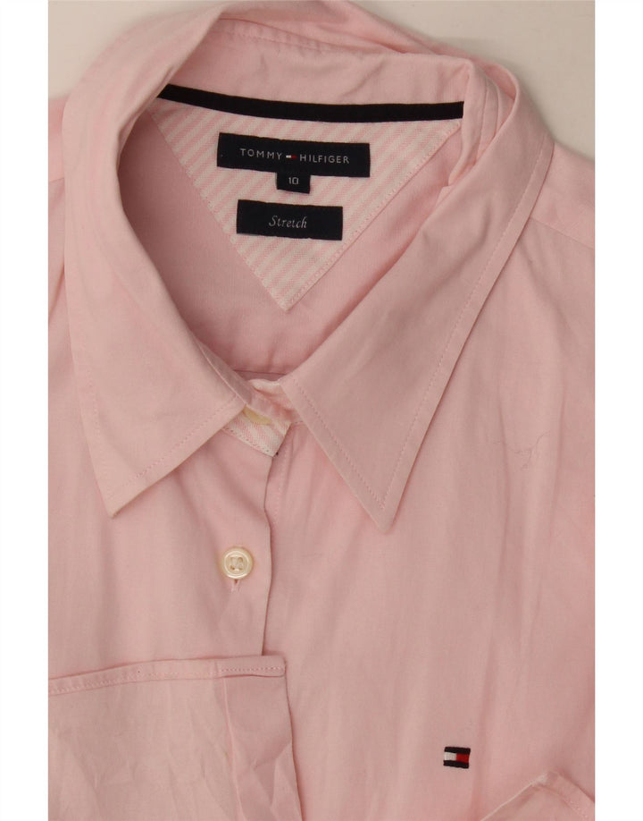Tommy Hilfiger Formel skjorte til kvinder US 10 Large Pink Stribet