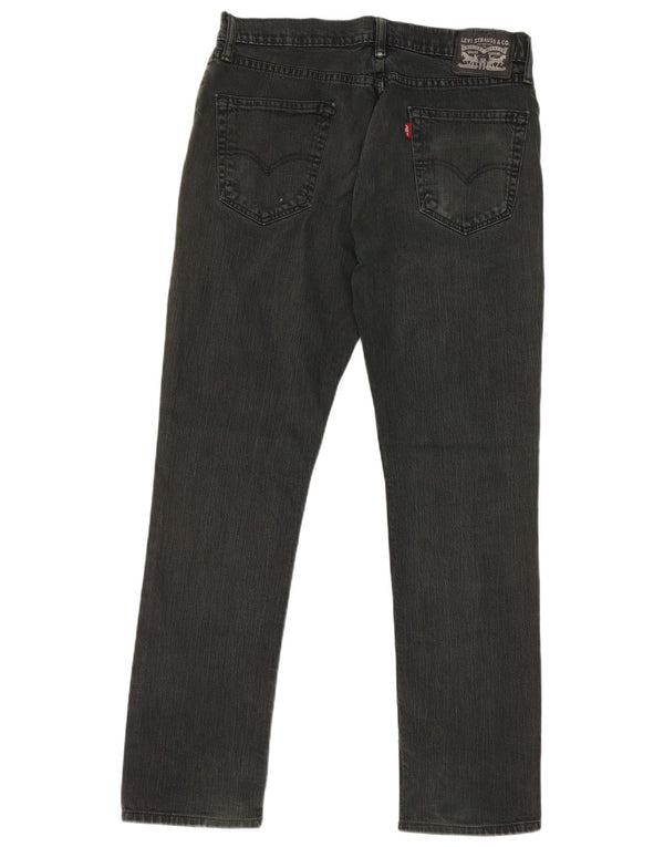 Levi's Straight Jeans til mænd W34 L32 sort bomuld