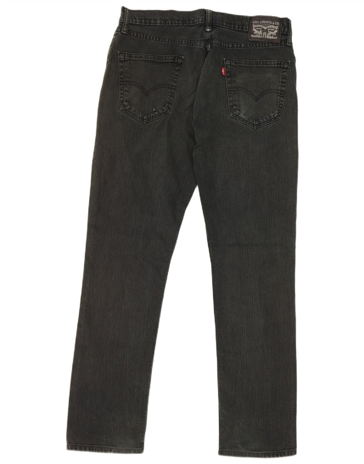 Levi's Straight Jeans til mænd W34 L32 sort bomuld