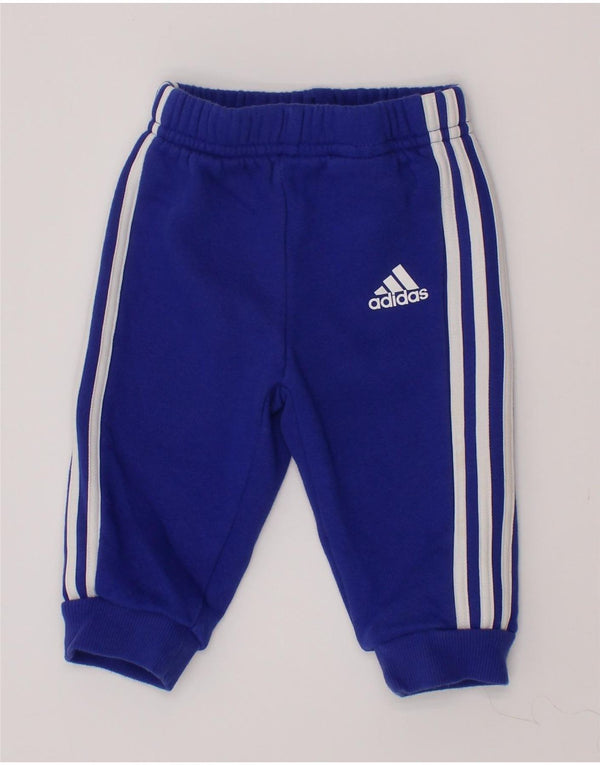 Adidas Baby Boys Joggers Træningsdragt Bukser 3-6 Måneder Blå Bomuld