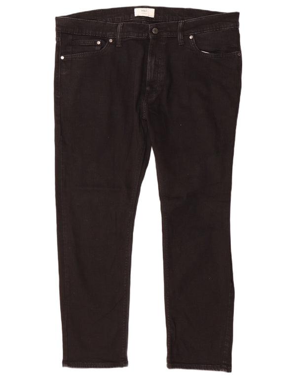 Marks & Spencer Herre Slim Jeans W40 L29 Sort Bomuld