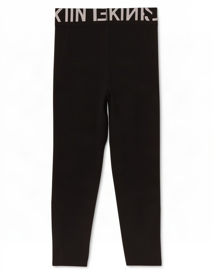 Nike Dame Dri Fit Capri Leggings UK 6 XS Sort Polyester
