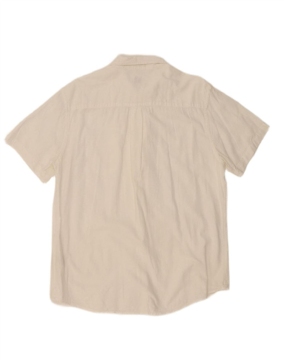 LEE Mens Regular Fit Short Sleeve Shirt XL White Cotton