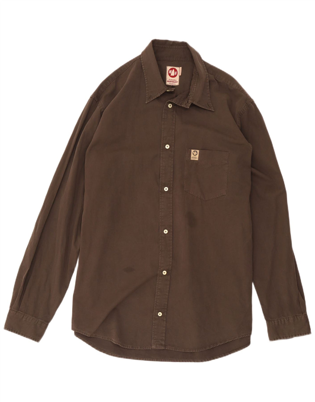 Murphy & Nye Herre Sailmakers Regular Fit skjorte 3XL brun bomuld