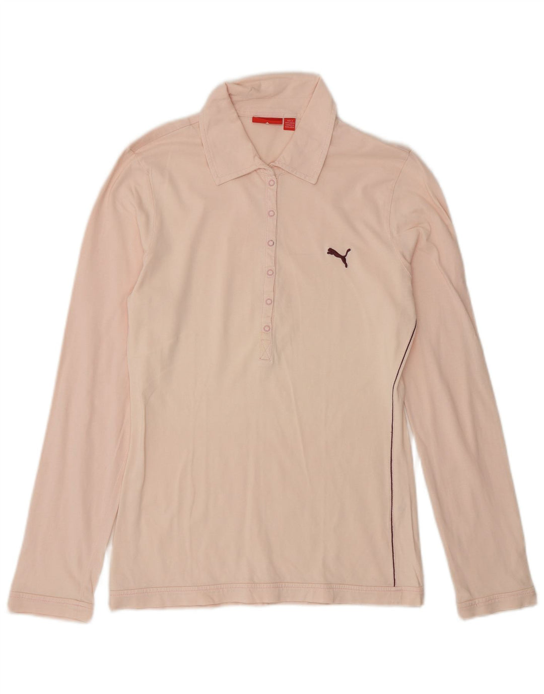Puma langærmet polotrøje til kvinder UK 14 Medium Pink