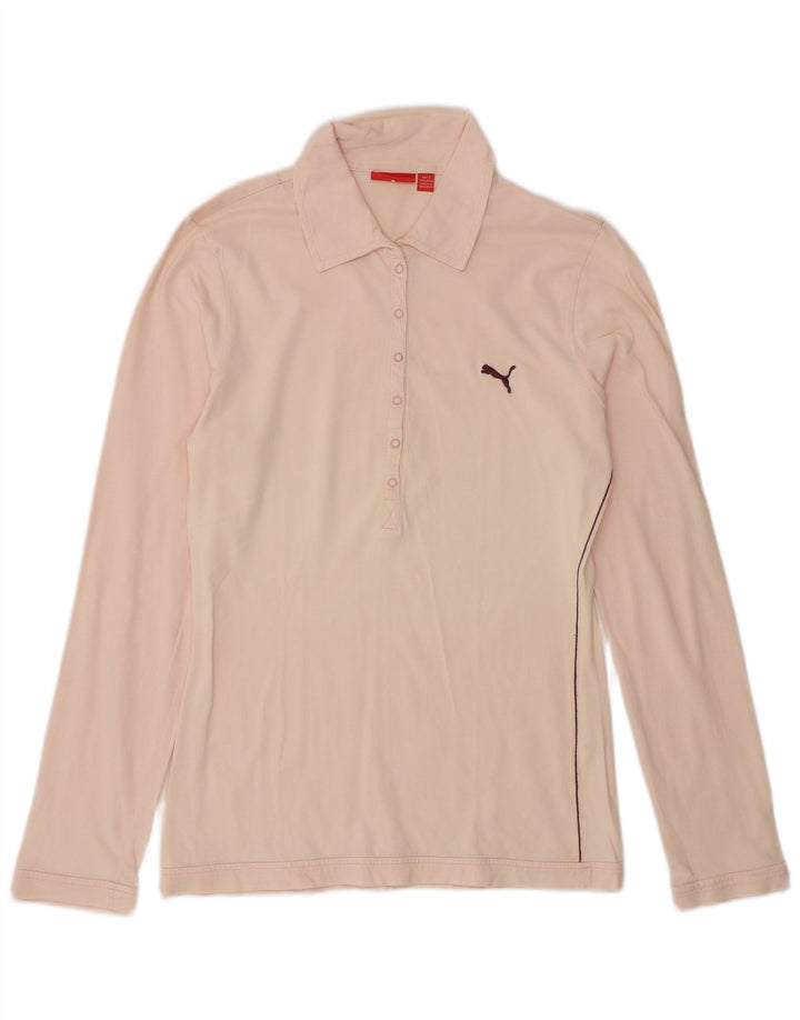 Puma langærmet polotrøje til kvinder UK 14 Medium Pink
