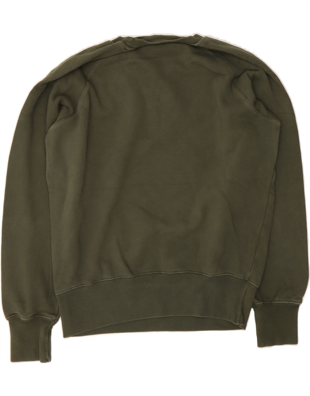 CHAMPION Womens Oversized Sweatshirt Jumper UK 10 Small Khaki Cotton Vintage Champion and Second-Hand Champion from Messina Hembry 