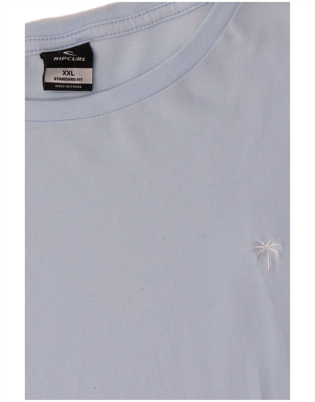 Rip Curl Herre Standard Fit T-Shirt Top 2XL Blå Bomuld